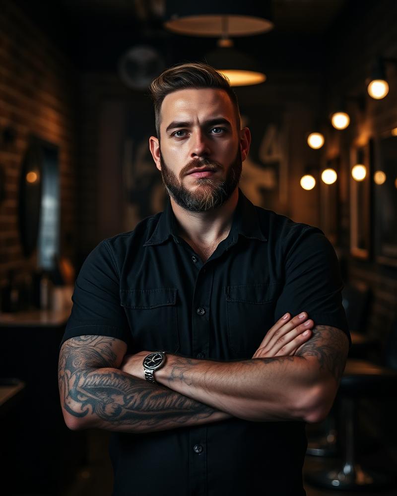 Μάνος — barber στο King Of Rock Barbershop